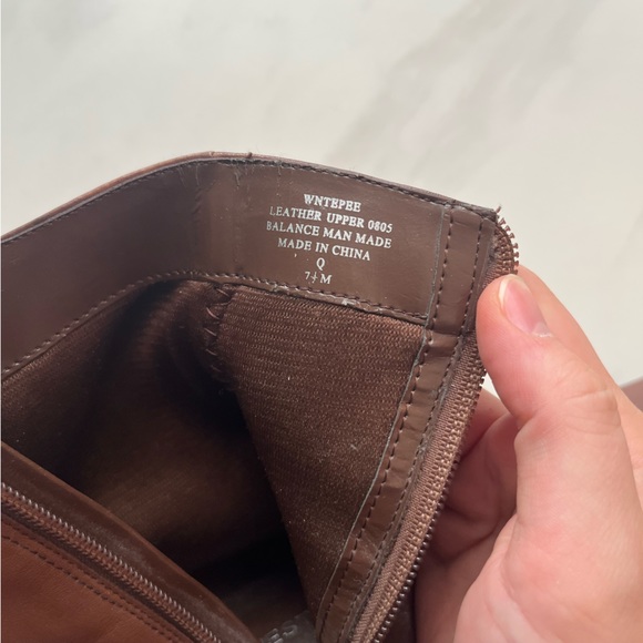 Nine West 90s Y2K Square Toe Heeled Brown Ankle Boot 7.5 - Picture 9 of 11